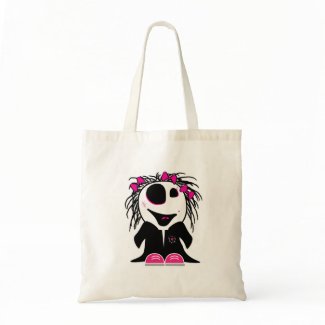 cute little zombie girly zazzle_bag