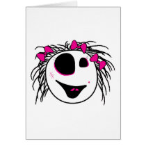 cute little zombie girly head cards by doonidesigns cute little zombie girly head cards