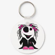 cute little zombie girly keychains