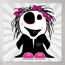 cute little zombie girly posters