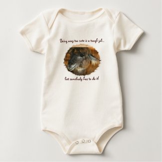 Cute Llama Humorous Baby Onesie Cotton T Shirt shirt