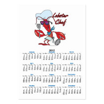 cute lobster chef cartoon business card templates