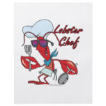 cute lobster chef cartoon flyers
