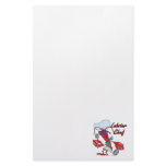 cute lobster chef cartoon customized stationery