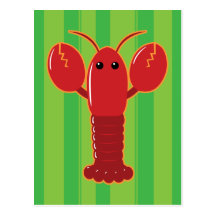 Cute Lobster Post Card