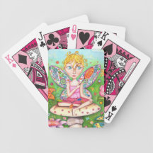 Cute Lollipop Fairy Art Playing Cards