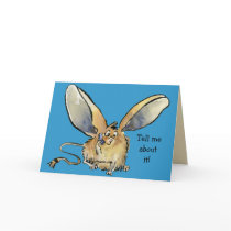 Cute Long Eared Jerboa Card - Customized