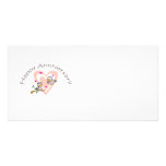 Cute, "Love Birds" Anniversary design Photo Card Template