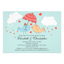 Cute Love Birds Bridal Shower Custom Invite