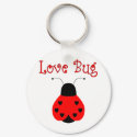 Cute Love Bug Heart Ladybug Keychain