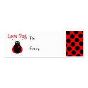 Cute Love Bug Ladybug Gift Tags