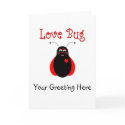 Cute Love Bug Ladybug Greeting Card