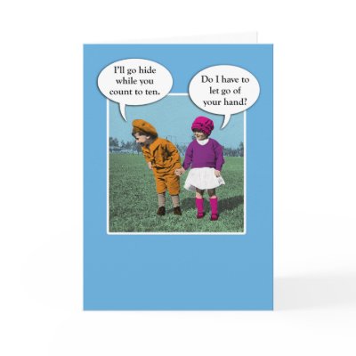 Cute love card: Hide and Seek by chuckink