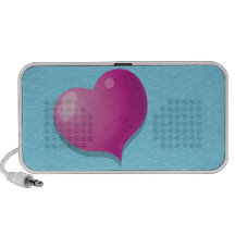 cute love heart speakers