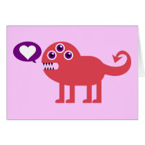 Cute Love Monster cards by QueenHare Cute Love Monster cards