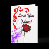 Cute Love You Mom Mothers Day Card