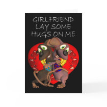 Cute loving Mice hug love Girlfriend cards by moonlake Cute loving Mice hug love Girlfriend cards