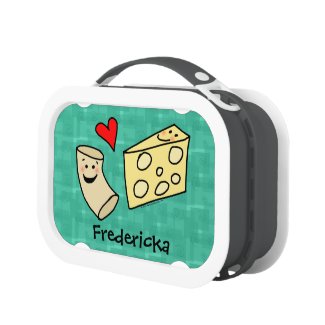 Cute Macaroni and Cheese Personalized Lunchboxes