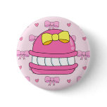 cute macaroon and bows buttons