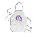 Cute Magical Unicorn with rainbow (Customizable!) Aprons
