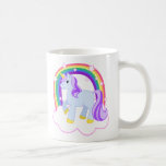 Cute Magical Unicorn with rainbow (Customizable!) Mug