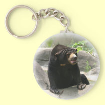 Cute Malaya sun bear keychains