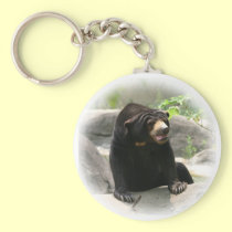 Cute Malaya sun bear keychains