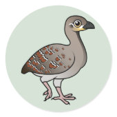 Birdorable Malleefowl Round Sticker