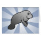 Cute Manatee Greeting Card