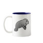 Cute Manatee Two-Tone Mug
