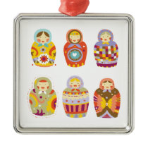 Cute Matryoshkas Ornament ornaments