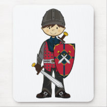 Cute Medieval Knight Mousepad