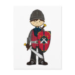 Cute Medieval Knight Postcard