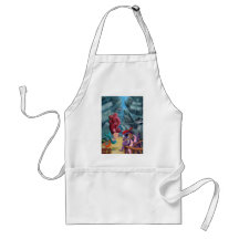 Cute Mermaid and Pirates Aprons