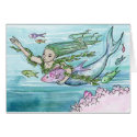 Cute Mermaid Card Blank Personalize