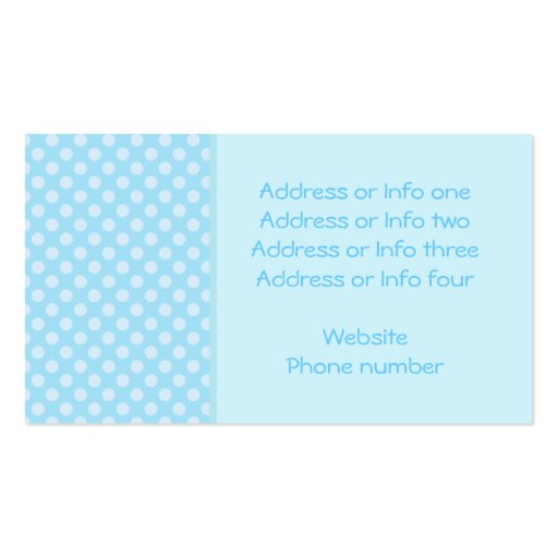 Cute Mermaid in Blue Business Card Templates (back side)