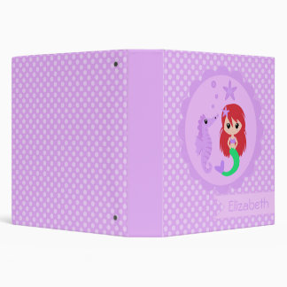 Mermaid 3 Ring Binders | Zazzle