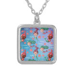 Cute Mermaid Pattern Personalized Necklace