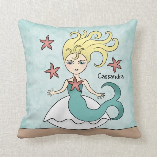 Cute mermaid pillows Zazzle