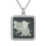 Cute Merry Cartoon Elephant Necklace
