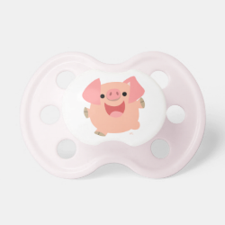 Cute Merry Cartoon Pig Pacifier BooginHead Pacifier
