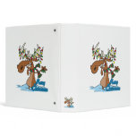cute merry chrismoose silly christmas moose binders