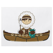 Cute Mini Inuit Fisherman in Kayak Flyer