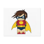 Cute Mini Superhero Postcard