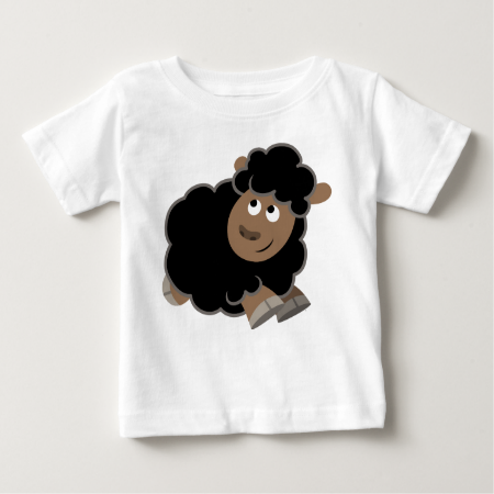 Cute Mischievous Cartoon Sheep Baby T-Shirt