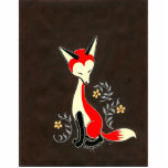 Cute Modern Artsy Fox Painting Photo Cut Outs