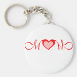 Cute, Mom Heart design Key Chains