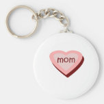 Cute,"Mom" heart Key Chain