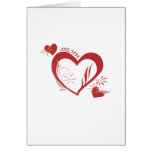 Cute, "Mom Hearts" design Greeting Cards