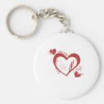 Cute, "Mom Hearts" design Key Chain